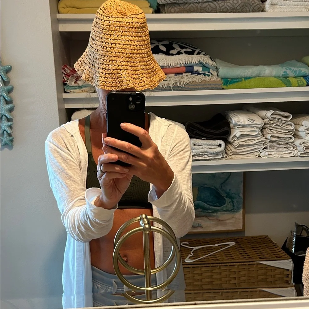 Old Navy Tan Woven Party/Bucket/Sun Hat